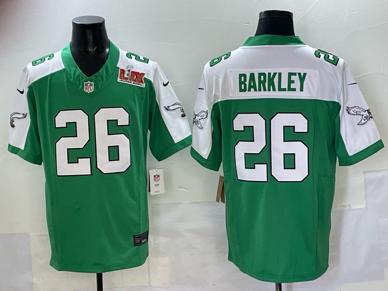 Men 2025 Philadelphia Eagles #26 Barkley green Nike Limited NFL Jersey style 005->youth mlb jersey->Youth Jersey